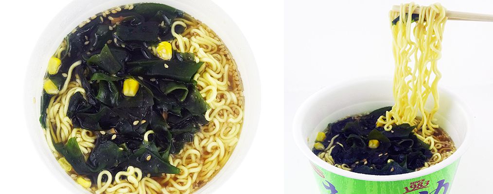 食べ比べカップ麺のわかめラーメン