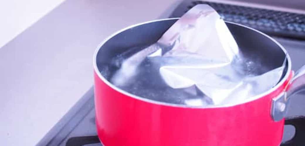 レトルトカレー湯煎