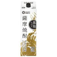 西友 みなさまのお墨付 黒麹仕込み 芋 パック 25度 1800ml