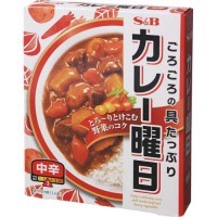 S&B カレー曜日 中辛 箱230g [2232]