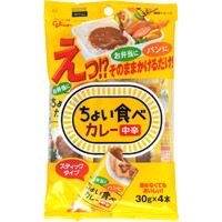グリコ ちょい食べカレー 中辛 4本+1本増量 30gX5 [7806]