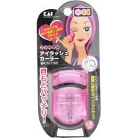 貝印 PCアイラッシュカーラー コンパクト ピンク 替えゴム付